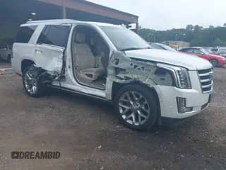 2017 Cadillac Escalade Premium Luxury with VIN 1GYS4CKJ6HR112873, listed as a IAAI auction lot 42718348 with 76,928 mi miles and . Bid and sale history available at DreamBid. Image 1.