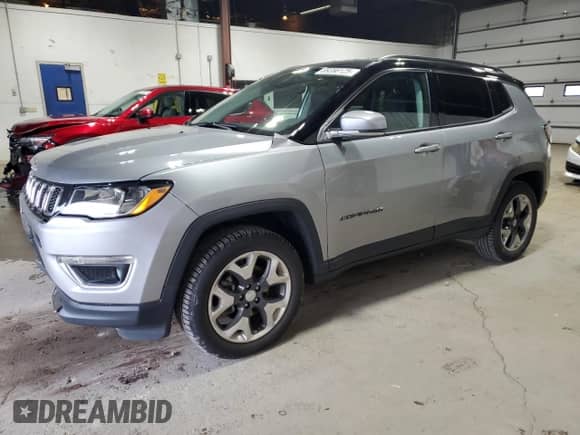 2019 Jeep Compass Limited с VIN 3C4NJDCB5KT672486, выставлен на аукционе Copart как лот 69286125 с пробегом 41 775 миль миль и Списание • Salvage title. История ставок и продаж доступна на DreamBid. Изображение 1.