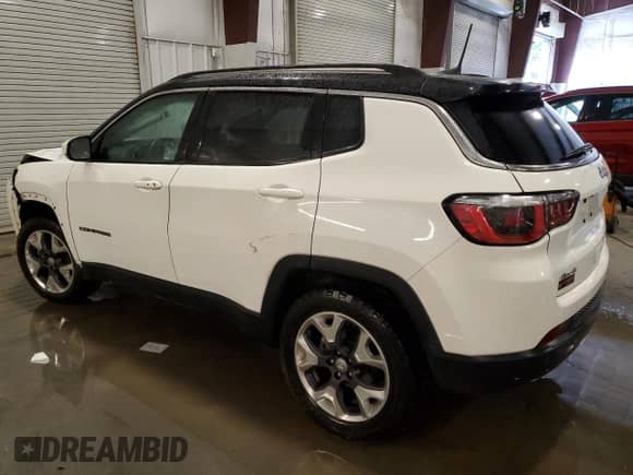 2020 Jeep Compass Limited with VIN 3C4NJDCB2LT137441, listed as a Copart auction lot 70953335 with 62,883 mi miles and Salvage title. Bid and sale history available at DreamBid. Image 2.