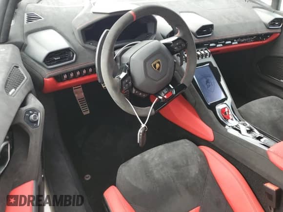 2024 Lamborghini Huracan with VIN ZHWUB6ZF2RLA25686, listed as a Copart auction lot 76254494 with Not provided miles and Non repairable. Bid and sale history available at DreamBid. Image 8.