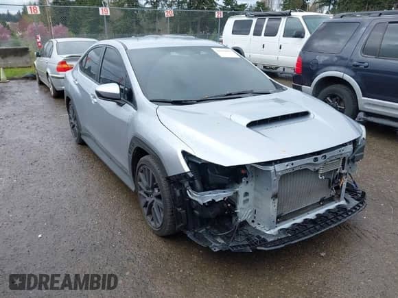 2024 Subaru WRX Premium with VIN JF1VBAH69R8801108, listed as a IAAI auction lot 41916919 with 21,695 mi miles and . Bid and sale history available at DreamBid. Image 1.