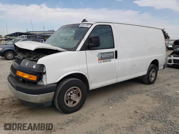 2022 Chevrolet Express Cargo с VIN 1GCWGAFP6N1206960, выставлен на аукционе Copart как лот 85593115 с пробегом 57 513 миль миль и Списание • Salvage title. История ставок и продаж доступна на DreamBid. Изображение 1.