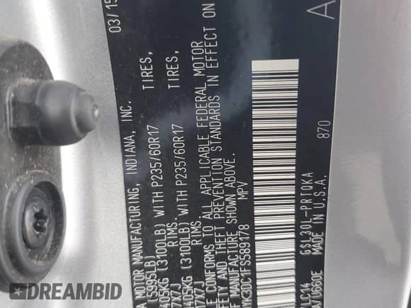 2015 Toyota Sienna XLE Premium with VIN 5TDYK3DC1FS589178, listed as a Copart auction lot 66735425 with 127,923 mi miles and Non repairable. Bid and sale history available at DreamBid. Image 13.