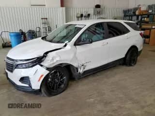 2024 Chevrolet Equinox LS z VIN 3GNAX5EG2RL294575, wystawiony jako Copart lot #69759195 z przebiegiem 48 879 mil mil oraz Szkoda całkowita • Salvage title. Historia ofert i sprzedaży dostępna na DreamBid. Obrazek 1.