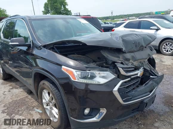 2019 Chevrolet Traverse LT Cloth z VIN 1GNERGKW5KJ141107, wystawiony jako IAAI lot #42752346 z przebiegiem 160 045 mil mil oraz . Historia ofert i sprzedaży dostępna na DreamBid. Obrazek 6.