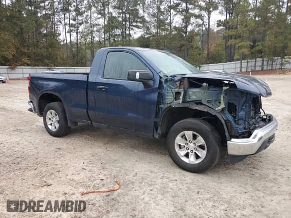 2022 Chevrolet Silverado 1500 Work Truck with VIN 3GCNAAEK2NG505060, listed as a Copart auction lot 78815714 with 56,600 mi miles and Salvage title. Bid and sale history available at DreamBid. Image 4.