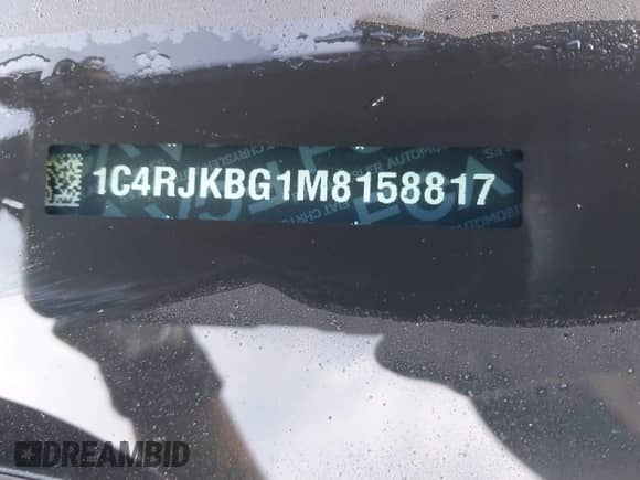 2021 Jeep Grand Cherokee Limited z VIN 1C4RJKBG1M8158817, wystawiony jako IAAI lot #42790783 z przebiegiem 60 271 mil mil oraz . Historia ofert i sprzedaży dostępna na DreamBid. Obrazek 9.