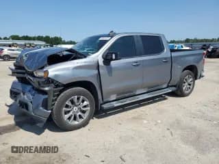2020 Chevrolet Silverado 1500 RST with VIN 1GCUYEED1LZ241827, listed as a Copart auction lot 66604925 with 89,908 mi miles and Salvage title. Bid and sale history available at DreamBid. Image 1.