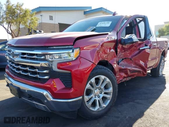 2024 Chevrolet Silverado 1500 LTZ with VIN 1GCUDGED0RZ344639, listed as a IAAI auction lot 42498708 with 15,614 mi miles and . Bid and sale history available at DreamBid. Image 20.