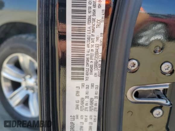 2013 Ram 1500 Sport with VIN 1C6RR6HT2DS644163, listed as a Copart auction lot 72148444 with 140,282 mi miles and Salvage title. Bid and sale history available at DreamBid. Image 13.