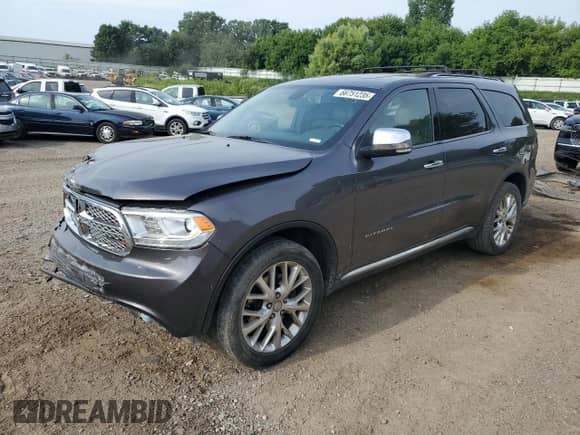 2014 Dodge Durango Citadel z VIN 1C4SDJET6EC391134, wystawiony jako Copart lot #66751235 z przebiegiem 220 341 mil mil oraz Czysty tytuł • Clean title. Historia ofert i sprzedaży dostępna na DreamBid. Obrazek 1.