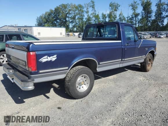 1994 Ford F-150 z VIN 1FTEF14N6RLB27492, wystawiony jako Copart lot #58404915 z przebiegiem 162 162 mil mil oraz Szkoda całkowita • Salvage title. Historia ofert i sprzedaży dostępna na DreamBid. Obrazek 3.