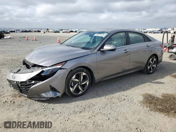 2023 Hyundai Elantra Limited with VIN KMHLN4AJ1PU051566, listed as a Copart auction lot 81886315 with 31,889 mi miles and Salvage title. Bid and sale history available at DreamBid. Image 1.