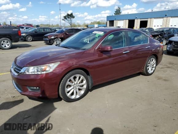 2014 Honda Accord Touring z VIN 1HGCR2F92EA800368, wystawiony jako Copart lot #82225915 z przebiegiem 65 840 mil mil oraz Czysty tytuł • Clean title. Historia ofert i sprzedaży dostępna na DreamBid. Obrazek 1.