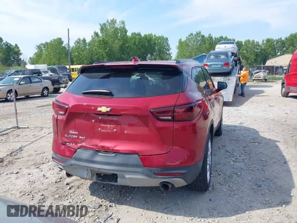 2023 Chevrolet Blazer LT с VIN 3GNKBJRSXPS161463, выставлен на аукционе IAAI как лот 43007000 с пробегом 34 620 миль миль и . История ставок и продаж доступна на DreamBid. Изображение 16.