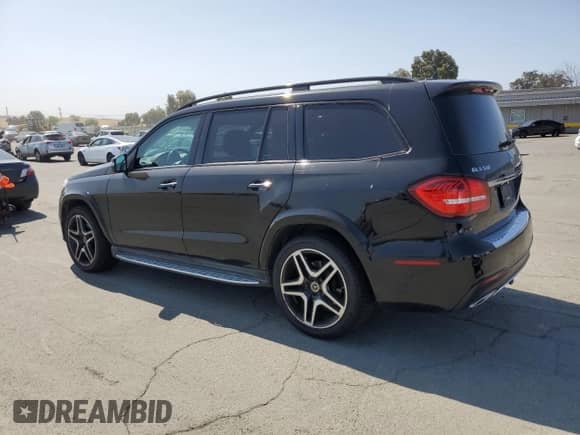 2018 Mercedes-Benz GLS 550 with VIN 4JGDF7DE0JB009832, listed as a Copart auction lot 59427395 with 150,131 mi miles and Clean title. Bid and sale history available at DreamBid. Image 2.