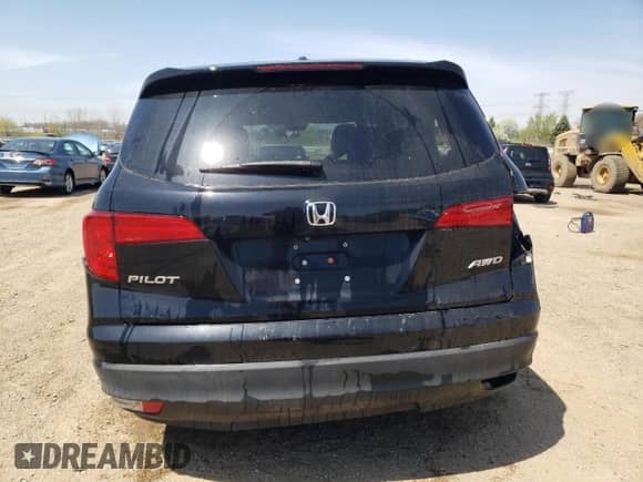 2017 Honda Pilot EX with VIN 5FNYF6H43HB047774, listed as a Copart auction lot 54238575 with 88,921 mi miles and Salvage title. Bid and sale history available at DreamBid. Image 6.
