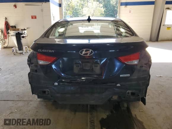 2012 Hyundai Elantra Limited with VIN 5NPDH4AE1CH104449, listed as a Copart auction lot 87180785 with 178,941 mi miles and Salvage title. Bid and sale history available at DreamBid. Image 6.