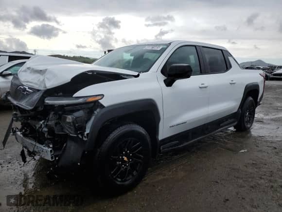 2024 Chevrolet Silverado EV Work Truck с VIN 1GC10UED1RU201421, выставлен на аукционе Copart как лот 48081965 с пробегом 4 144 миль миль и Чистый • Clean title. История ставок и продаж доступна на DreamBid. Изображение 1.