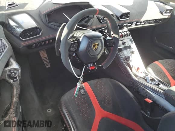2018 Lamborghini Huracan with VIN ZHWUD4ZF2JLA08437, listed as a Copart auction lot 76293594 with Not provided miles and Non repairable. Bid and sale history available at DreamBid. Image 8.
