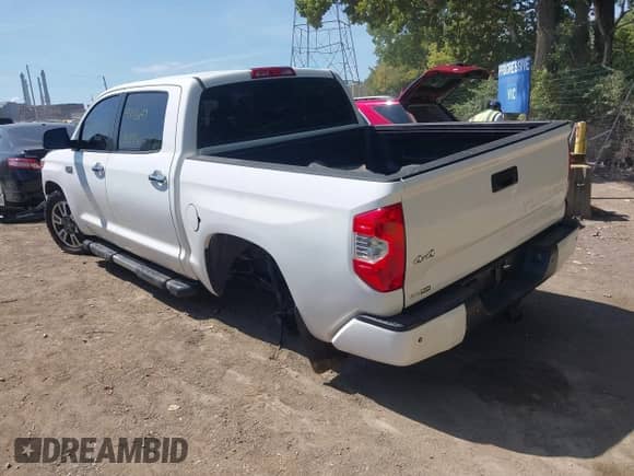 2019 Toyota Tundra SR5 with VIN 5TFAY5F18KX838135, listed as a IAAI auction lot 43183647 with 81,372 mi miles and . Bid and sale history available at DreamBid. Image 3.
