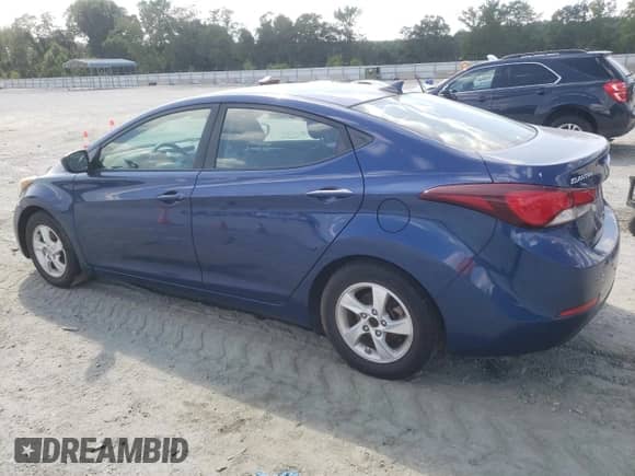 2015 Hyundai Elantra SE with VIN 5NPDH4AE5FH646884, listed as a Copart auction lot 70193815 with 96,517 mi miles and Salvage title. Bid and sale history available at DreamBid. Image 2.