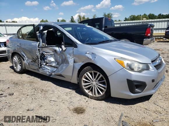 2013 Subaru Impreza Premium with VIN JF1GJAD69DH018171, listed as a Copart auction lot 71448975 with 80,970 mi miles and Salvage title. Bid and sale history available at DreamBid. Image 4.