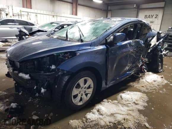 2016 Hyundai Elantra Value Edition с VIN KMHDH4AEXGU600678, выставлен на аукционе Copart как лот 43893023 с пробегом Не указан миль и На запчасти • Non repairable. История ставок и продаж доступна на DreamBid. Изображение 1.