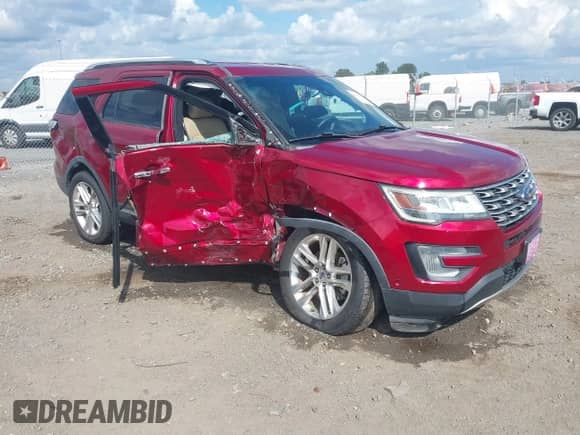 2017 Ford Explorer Limited z VIN 1FM5K7F89HGB59782, wystawiony jako IAAI lot #43393602 z przebiegiem 52 395 mil mil oraz . Historia ofert i sprzedaży dostępna na DreamBid. Obrazek 1.