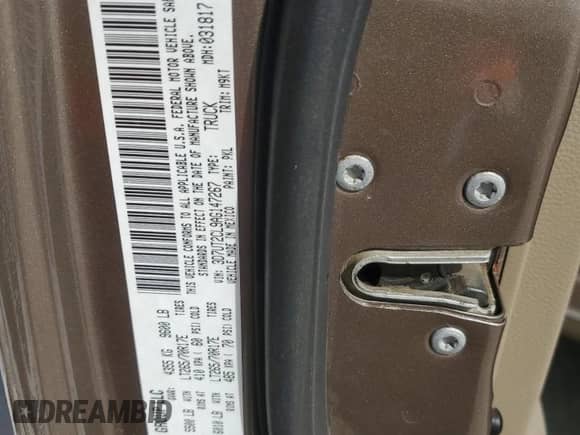 2010 Dodge 2500 TRX with VIN 3D7UT2CL9AG147267, listed as a Copart auction lot 45093385 with 258,825 mi miles and Salvage title. Bid and sale history available at DreamBid. Image 12.