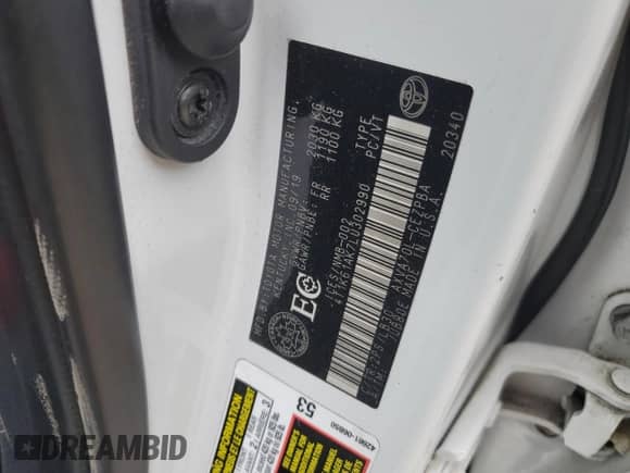 2020 Toyota Camry XSE z VIN 4T1K61AK7LU302990, wystawiony jako Copart lot #50889355 z przebiegiem 224 076 mil mil oraz Szkoda całkowita • Salvage title. Historia ofert i sprzedaży dostępna na DreamBid. Obrazek 13.