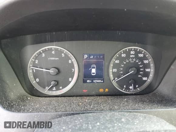 2016 Hyundai Sonata SE with VIN 5NPE24AF1GH384619, listed as a Copart auction lot 71913325 with 127,422 mi miles and Salvage title. Bid and sale history available at DreamBid. Image 9.