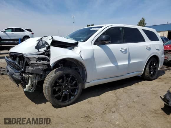 2020 Dodge Durango R/T with VIN 1C4SDJCT2LC124119, listed as a Copart auction lot 55303465 with 87,689 mi miles and Salvage title. Bid and sale history available at DreamBid. Image 1.