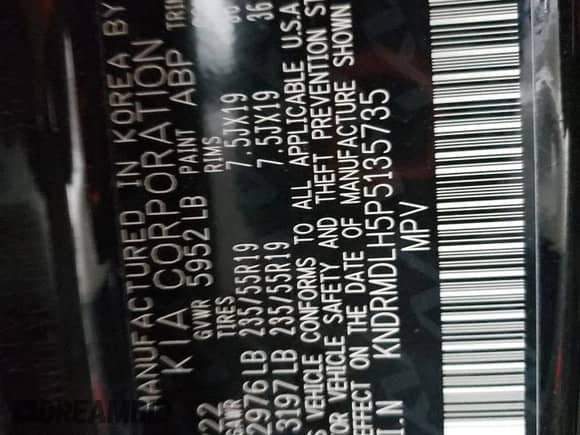 2023 Kia Sorento SX Prestige with VIN KNDRMDLH5P5135735, listed as a Copart auction lot 48866175 with 30,574 mi miles and Salvage title. Bid and sale history available at DreamBid. Image 13.