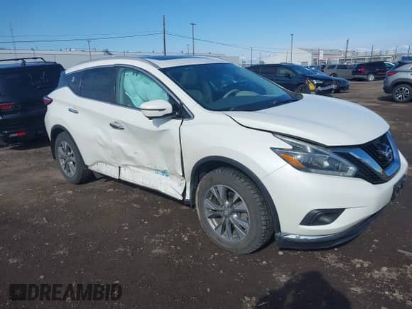 2018 Nissan Murano SV z VIN 5N1AZ2MH7JN139502, wystawiony jako IAAI lot #42038269 z przebiegiem 43 291 mil mil oraz . Historia ofert i sprzedaży dostępna na DreamBid. Obrazek 1.