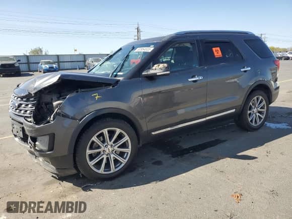 2017 Ford Explorer Limited z VIN 1FM5K8F82HGC69398, wystawiony jako Copart lot #80964655 z przebiegiem Nie podano mil oraz Szkoda całkowita • Salvage title. Historia ofert i sprzedaży dostępna na DreamBid. Obrazek 1.