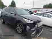 2018 Hyundai Santa Fe 2.0T with VIN 5XYZU4LA1JG529573, listed as a IAAI auction lot 43307903 with 83,585 mi miles and . Bid and sale history available at DreamBid. Image 1.