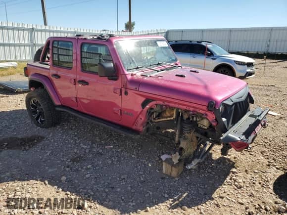 2022 Jeep Wrangler Unlimited Sahara Altitude with VIN 1C4HJXEG0NW157739, listed as a Copart auction lot 72579234 with 36,116 mi miles and Salvage title. Bid and sale history available at DreamBid. Image 4.