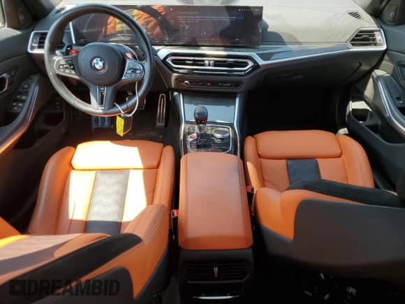 2024 BMW M3 Competition xDrive с VIN WBS43AY03RFR99350, выставлен на аукционе Copart как лот 65049885 с пробегом 19 840 миль миль и Списание • Salvage title. История ставок и продаж доступна на DreamBid. Изображение 8.