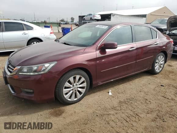 2014 Honda Accord EX-L with VIN 1HGCR3F80EA034718, listed as a Copart auction lot 69435015 with 79,622 mi miles and Clean title. Bid and sale history available at DreamBid. Image 1.