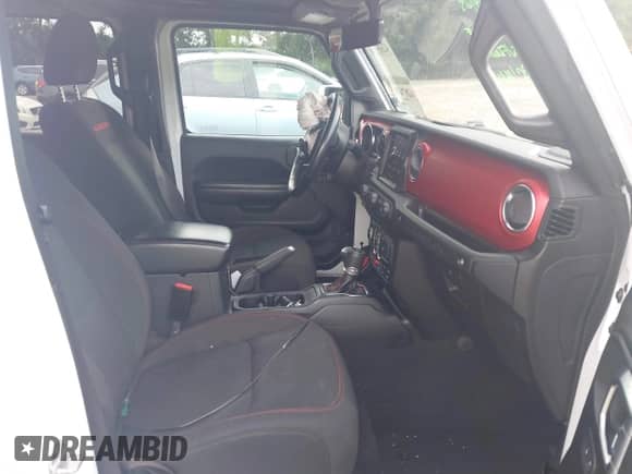 2021 Jeep Wrangler Unlimited Rubicon with VIN 1C4HJXFG9MW714239, listed as a IAAI auction lot 42874381 with 81,545 mi miles and . Bid and sale history available at DreamBid. Image 5.