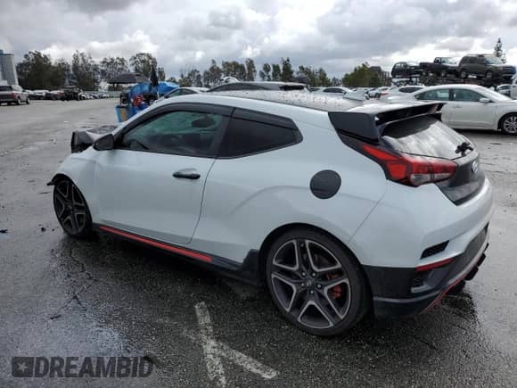 2019 Hyundai Veloster N with VIN KMHT36AH5KU001213, listed as a Copart auction lot 43158633 with Not provided miles and Salvage title. Bid and sale history available at DreamBid. Image 2.