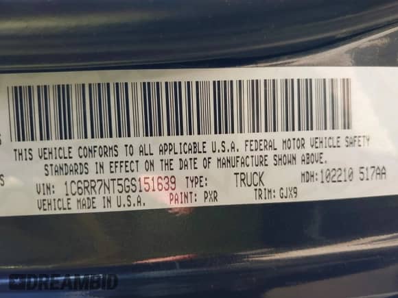 2016 Ram 1500 Laramie z VIN 1C6RR7NT5GS151639, wystawiony jako IAAI lot #43241196 z przebiegiem 150 825 mil mil oraz . Historia ofert i sprzedaży dostępna na DreamBid. Obrazek 9.