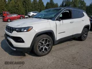 2025 Jeep Compass Limited с VIN 3C4NJDCNXST510931, выставлен на аукционе Copart как лот 83858345 с пробегом 29 947 миль миль и Списание • Salvage title. История ставок и продаж доступна на DreamBid. Изображение 1.