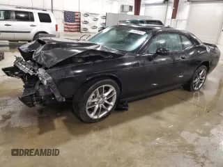2021 Dodge Challenger GT with VIN 2C3CDZKG8MH594343, listed as a Copart auction lot 80265325 with 43,135 mi miles and Clean title. Bid and sale history available at DreamBid. Image 1.