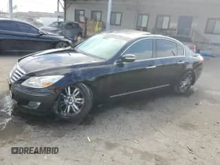 2011 Hyundai Genesis with VIN KMHGC4DF6BU114345, listed as a Copart auction lot 66494465 with 213,738 mi miles and Salvage title. Bid and sale history available at DreamBid. Image 1.