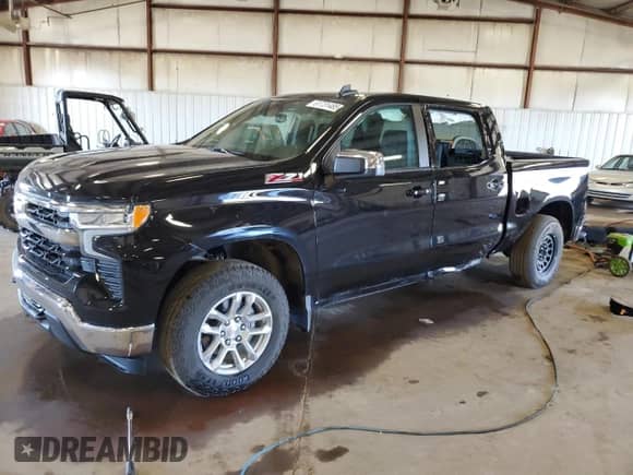 2024 Chevrolet Silverado 1500 LT z VIN 1GCUDDED2RZ131125, wystawiony jako Copart lot #61731485 z przebiegiem 18 989 mil mil oraz Szkoda całkowita • Salvage title. Historia ofert i sprzedaży dostępna na DreamBid. Obrazek 1.