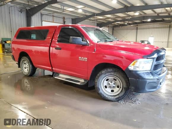 2015 Ram 1500 Tradesman with VIN 3C6JR7DG4FG676862, listed as a Copart auction lot 58736925 with 81,865 mi miles and Salvage title. Bid and sale history available at DreamBid. Image 4.
