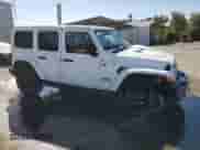 2025 Jeep Wrangler Sahara with VIN 1C4RJXP6XSW579389, listed as a Copart auction lot 82042905 with 11,393 mi miles and Clean title. Bid and sale history available at DreamBid. Image 4.