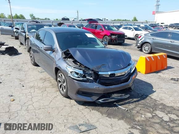 2017 Honda Accord EX-L with VIN 1HGCR3F8XHA024184, listed as a IAAI auction lot 42895730 with 95,411 mi miles and . Bid and sale history available at DreamBid. Image 1.